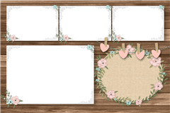 Modèle d’impression photobooth Bouquet Beauty – catégorie Mariage