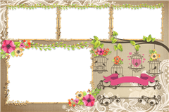 Modèle d’impression photobooth Charming Floral – catégorie Mariage