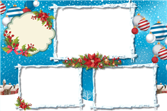 Modèle d’impression photobooth Christmas Snow – catégorie Noël