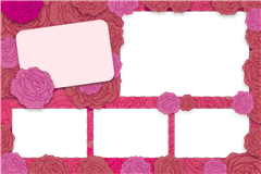Modèle d’impression photobooth Floral Bouquet – catégorie Mariage