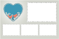 Modèle d’impression photobooth Lace Floral – catégorie Mariage