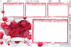 Modèle d’impression photobooth Rosy-Romantic – catégorie Sonstiges
