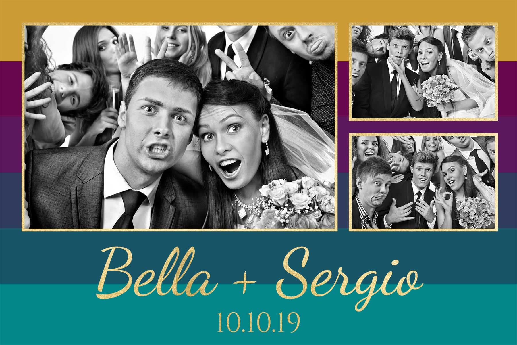 Modèle de tirage photobooth Jewels