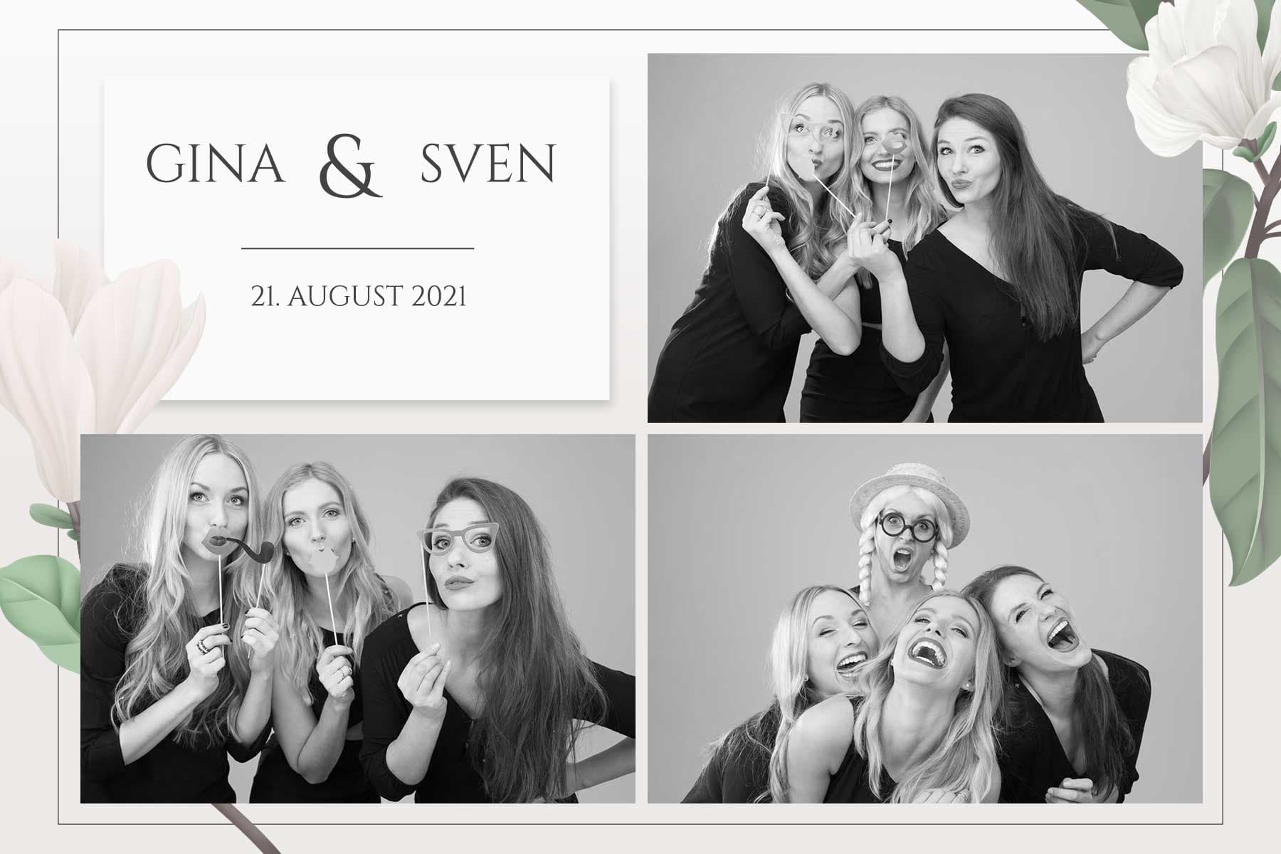 Modèle de tirage photobooth Magnolia